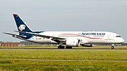 Thumbnail for File:AeroMexico Boeing 787 landing in Amsterdam.jpg