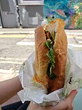 Thumbnail for File:Bánh Mì with Spicy Miso Aubergine, Kimchi - Earl's Sandwiches 2023-09-25.jpg