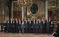 Foto de presidentes de gobierno en la sala de los espejos (1987).