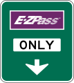 MUTCD conventional toll plaza advance sign