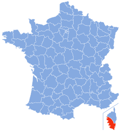 Location of Haute-Corse
