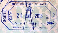 Exit stamp