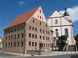 Former residence of Johann Friedrich, Count Palatine of Sulzbach-Hilpoltstein and Church of Saint John the Baptist