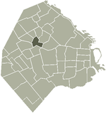 Location of La Paternal within Buenos Aires