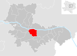Poloha obce Langenrohr v okrese Tulln (klikacia mapa)