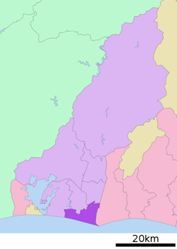 Location of Minami-ku in Shizuoka