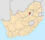 Wesrand District within South Africa