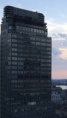 330 West 42nd Street seen at sunset in 2015