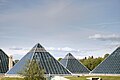 Detail of the Muttart Conservatory, in the river valley