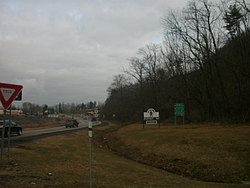 Entrance to Deposit along New York State Route 10