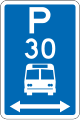 (R6-53.2.1) Bus Parking: Time Limit (on both sides of this sign)