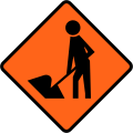 (T1A) Road Works Ahead