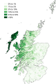 Image 13Scottish Gaelic speakers in the 2011 census; the Outer Hebrides, Tiree, Raasay, Skye and Lismore have the highest proportion of speakers Credit: SkateTier