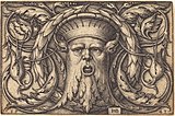 Х. З. Бехам. Орнамент с маской. 1543. Офорт