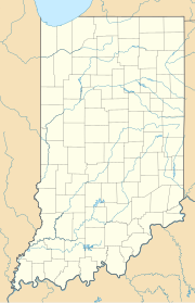 Carte des aéroports de l'Indiana