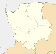 Mapa konturowa obwodu wołyńskiego, blisko dolnej krawiędzi znajduje się punkt z opisem „Merwa”