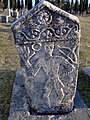 Gravestone depiction of an Aromanian wearing a fustanella (15th century AD).