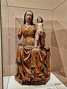 Colmar - Unterlinden Museum - Madonna and Child sculpture - Upper Rhine, 15th century - Polychrome wood (lime).jpg