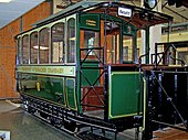 Triebwagen 8 der FOTG in dem Frankfurter Verkehrsmuseum in Frankfurt am Main-Schwanheim