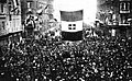 Итальянские жители Фиуме выступают за Габриэле Д’Аннунцио и его рейдеров новых границ свободы. Было опубликовано в Нью-Йорке в 1920 году