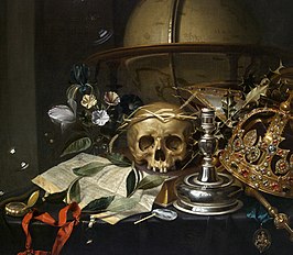 Een vanitas van Andriessens uit ca. 1650