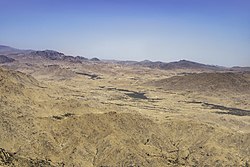 View of Sang-e-Masha (Central Jaghori) from Badasiya Mountain,