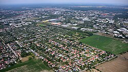 Aerial view of Dessau