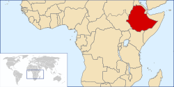 Location of Etiyopiya