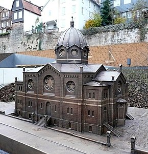 Modell der ehemaligen Synagoge