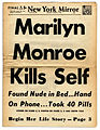 La morte di Marylin Monroe (6 agosto 1962)