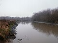 Río Luján con escaso caudal.