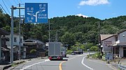 国道173号との分岐 兵庫県篠山市小野奥谷