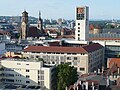 Blick vom Tagblatt-Turm auf die Rückseite des Rathauses