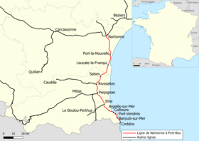 Voir la carte de la ligne.