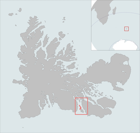 Position de l'île Altazin dans les îles Kerguelen .