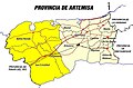 Provinz Artemisa mit Nachbarprovinzen