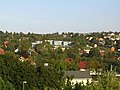 Gamle Berg studentby (revet i 2008) sett fra Gløshaugen.