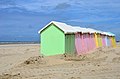 Cabines de plage à Berck