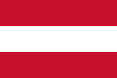 Die Nationalflagge Österreichs