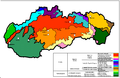 Geomorphologische Einteilung der Slowakei