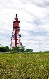 Lighthouse and swift at Kapelludden