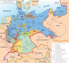 Mapa Republiki Weimarskiej
