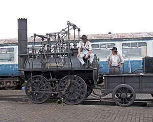 The Beamish Locomotion replica, visiting Tyseley.