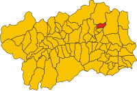 Locatie van Chamois in Aosta (AO)