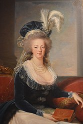 Marie-Antoinette d'Autriche, reine de France, mère de Louis-Charles 1788, par Élisabeth Vigée Le Brun.