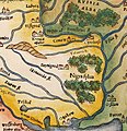Dettall mill-Mappa tal-Polonja u l-Ungerija ta' Sebastian Münster, 1552, li turi Kiev bit-tikketta "Kyouia epatus" (Latin: Kyovia episcopatus, lit.  'episkopat ta' Kyiv')