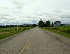 Route 218 between Saint-Gilles and Saint-Lambert.