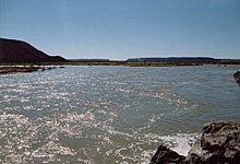 El río Colorado, al sur de la provincia (25 de Mayo).