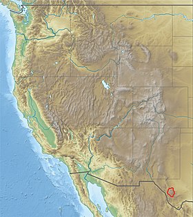 Carte de localisation des montagnes Davis.