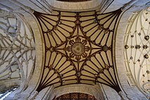 Wooden fan vault underneath the tower, 1635.